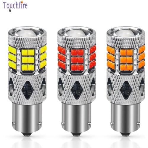2Pcs PY21w BA15S P21W Led 1156 BAU15S Bulb 3030SMD 39PSC Canbus 1157 Led BAY15D Car Turn Signal Lamp Brake Backup Light 12V