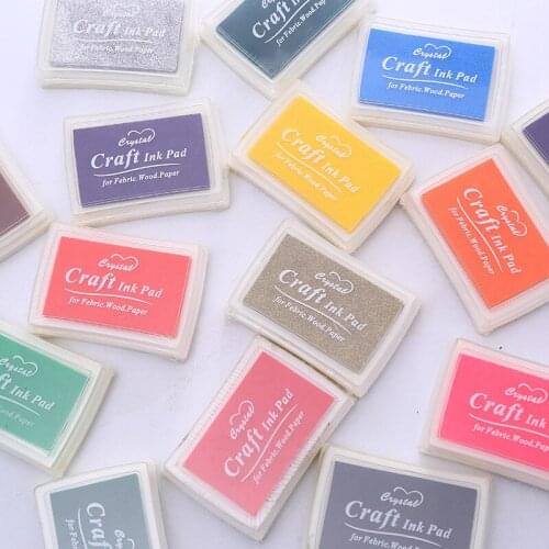 4 colors DIY Scrapbooking Vintage Crafts Ink pad Colorful Inkpad Stamps Sealing Decoration Stamp