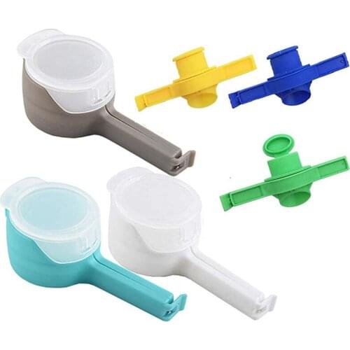 6 Pcs Bag Clip with Spout,Bag Sealing Clips for Food,Bag Clip Pour Spout,Kitchen Storge Clips