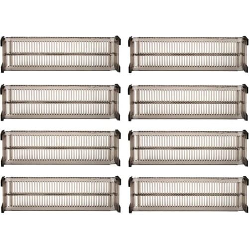 8 PCS Adjustable Drawer Dividers DIY Cabinet Storage Partition Divider for Clutter Kitchen Cutlery Organizer Separator