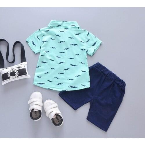 Freeshipping Baby Boys Clothes 100% Cotton Short Sleeve Shirts+Shorts Outfits Brand Jogging Clothing Bebes conjuntos de menina
