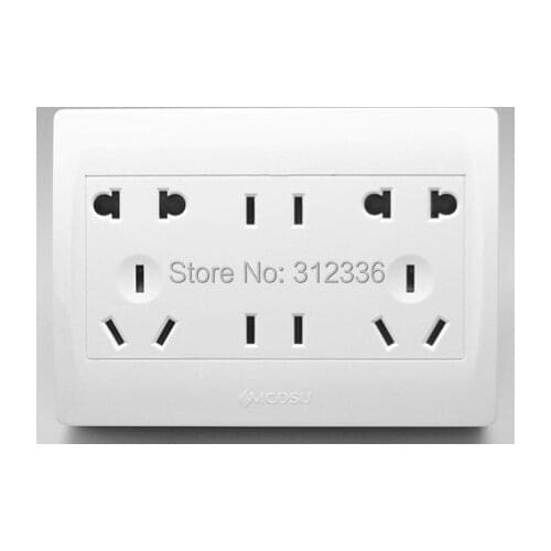 Free shipping international standard 14 Holes Socket Wall Outlet Power Outlet phone socket popular