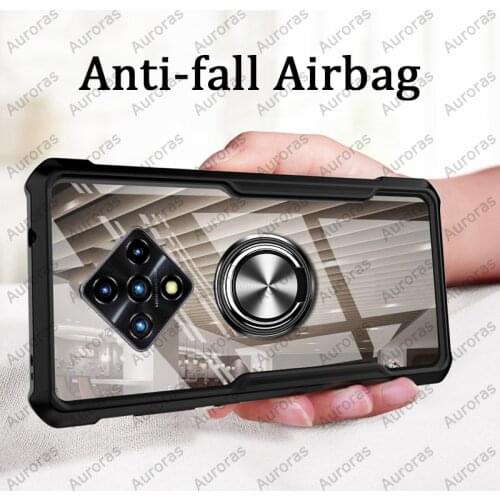 Auroras For infinix Zero 8 Case Official Original Shockproof Clear With Ring Soft Frame Cover For Infinix Zero 8 Case