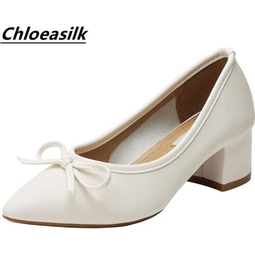 Chloeasilk Leather Pumps