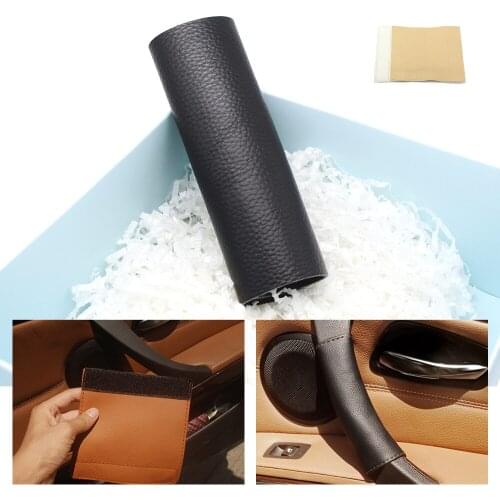 For BMW 5 Series E60 E61 520 523 525 528 530 2004 - 2010 Magic Paste Microfiber Leather Door Panel Handle Pull Trim Cover