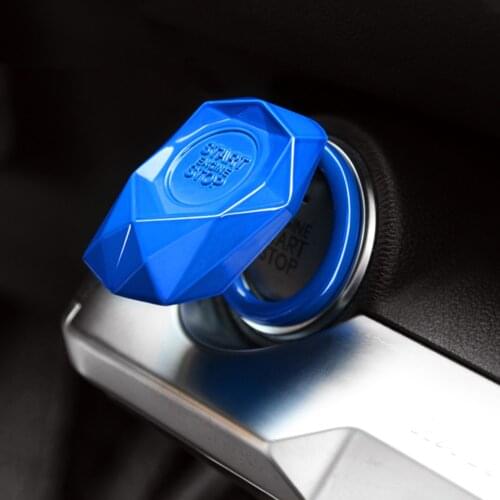 Engine Start Stop Button Ring Cover Trim Universal Aluminum Alloy Car Ignition Car Accessories One-click Start Decor Sticker