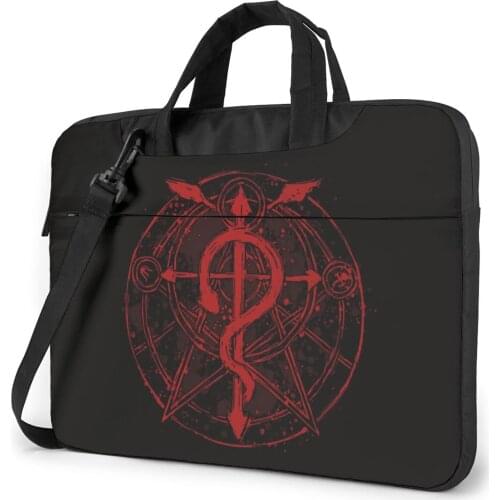Fullmetal Alchemist Brotherhood Laptop Bag Case Waterproof Fashion Computer Bag Travelmate Clutch Laptop Pouch
