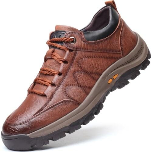 2021Casual Men Leather Shoes Quality Mens Casual Sneakers Designer Bussiness Outdoor Shoes For Man Driving Work Shoe