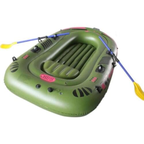 1/2/3 Person Inflatable Boat Blow Up Raft Set With Oars And Foot Pump For Fishing Lake Rafting The Double Valve Dropship