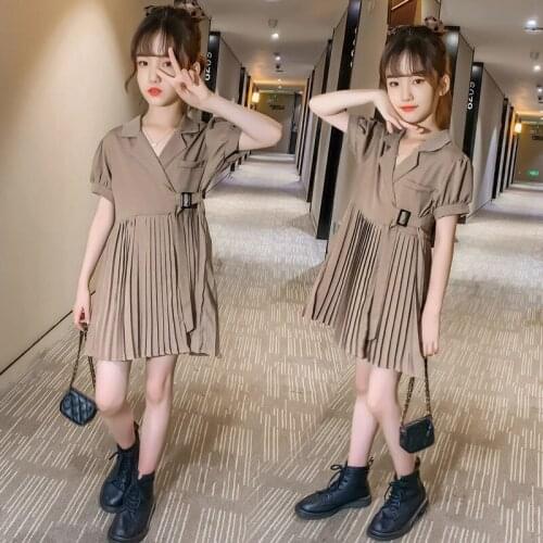 2021New SummerGirls Dress12 Childrens Clothing 11 Elegant Girls Dress 9 Student Fashion Dresses 7 Children 6 Girls 5 8 YearsOld