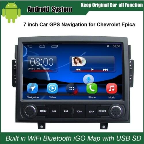 Upgraded Original Android 7.1 Car Radio Player Suit to Chevrolet Epica 2006-2010 Car Video Player Built in WiFi GPS Bluetooth