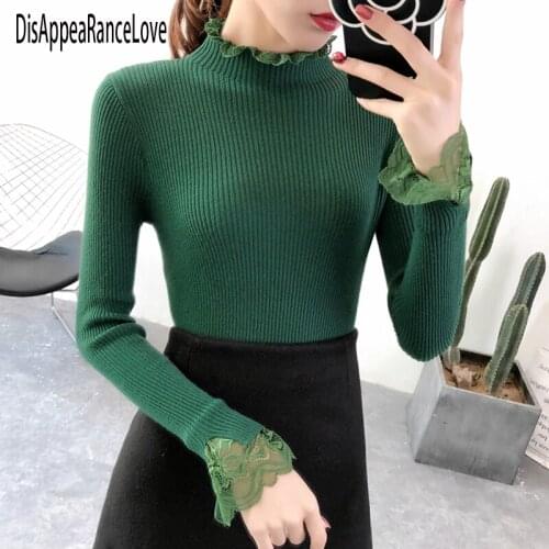 Autumn Turtleneck Sweater Winter Warm Tops Womens Long Sleeve Knitted Sweaters Solid Female Casual Loose Pullovers Tops