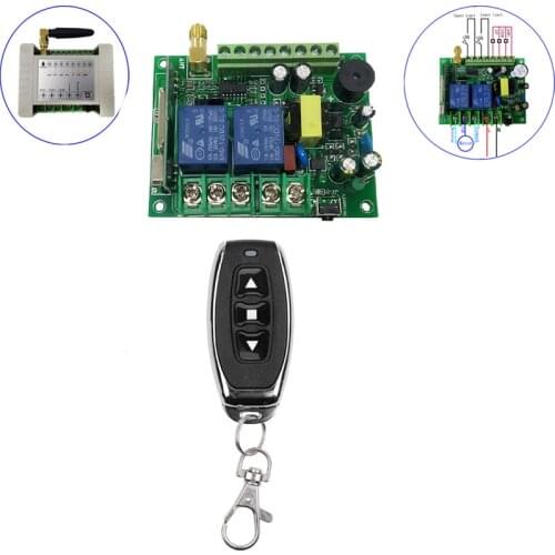 RF 220V Electric Door/Curtain/Shutters Limit Wireless Radio Remote Control switch for Forward and Reverse Motors 433mhz/315MHz