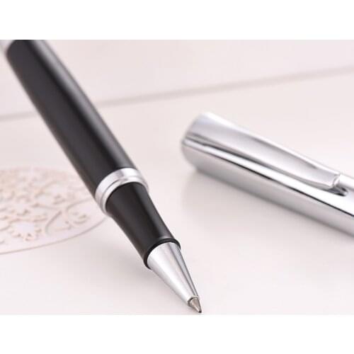 Baoer Luxury Ballpoint Pen Gel pen 051 Black Roller Pen Refill 0.5mm Office Supplies Pens Set Gifts 10 Can Be Engraved LOGO