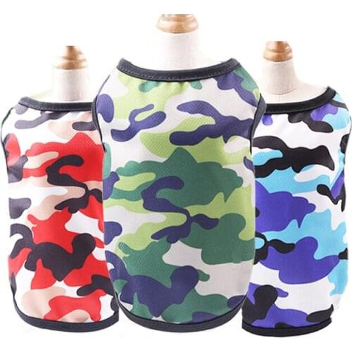 Printed mesh cartoon dog clothes vest multi color Clothing Shirt spring and summer pets dog clothes
