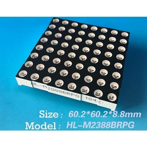 LED Dot Matrix Highlight 5.0 Pure Green two-color dot matrix emerald two-color 2388 two-color 2088 dot matrix
