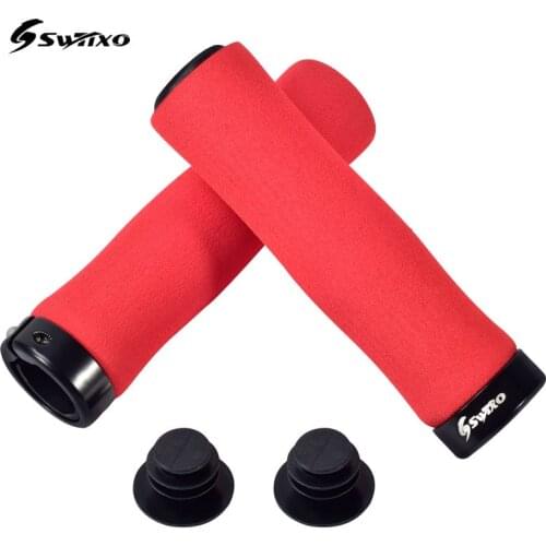Bicycle Grips Bike Sponge Handlebar Grips Ultraight Cycling Handlebar Grips Anti-skid Shock-absorbing Soft Bike Grips for MTB