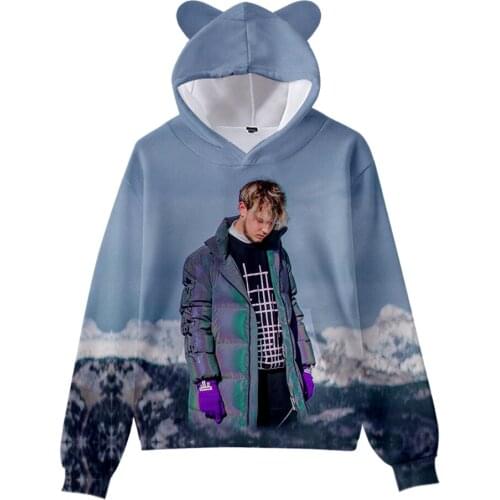 WAMNI Quadeca Cat Ear Hoodie Kawaii Fashion Streetshirt Hoody Sweatshirts Pullover Polyester Unisex Simple Casplay Tops 2021