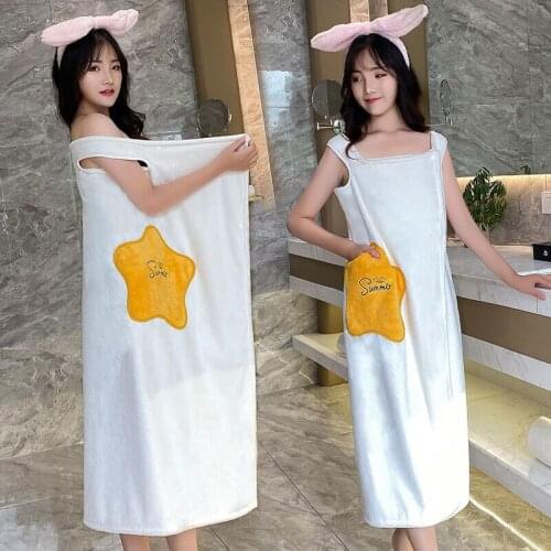 Womens Bathrobe Pajamas Magic Bath Towel Robes Nightdress Large Bath Dress Blanket Sleepwear Women Sling Pijama Home Clothes