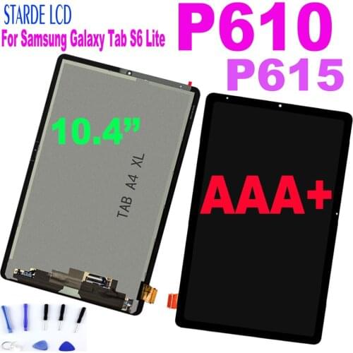 AAA+ 10.4" LCD For Samsung Galaxy Tab S6 Lite P610 P615 LCD Display Touch Screen Digitizer Assembly for P610 LCD Replacement