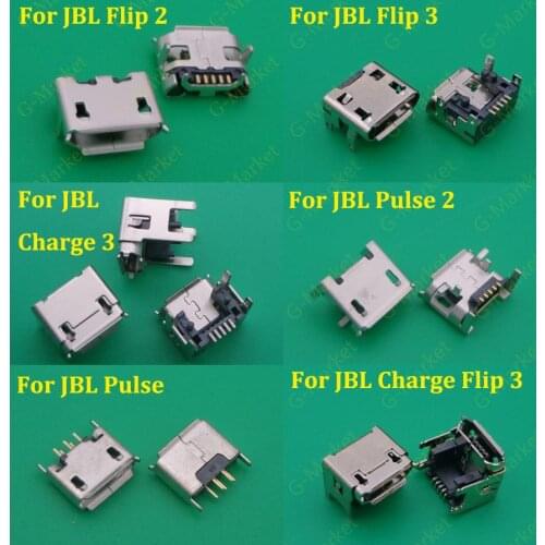 10pcs for JBL Charge Flip 3 2 Pulse 2 clip2 Flip4 Bluetooth Speaker 5pin Micro USB Jack Charging Port socket Connector