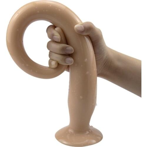 2020 Super Long Soft Anal Plug Large Prostate Massager Sex Toys For Man/Women Anal Dildo Butt Plug Anal Whip Tail Can Strapon