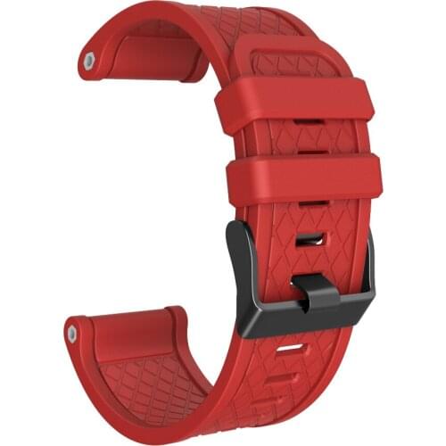 26MM Strap For Garmin Fenix 2/Fenix 1/Fenix 3/Fenix 3 HR/Fenix 5X Replacement Watchbands Fashion Silicone Sport Wrist Band