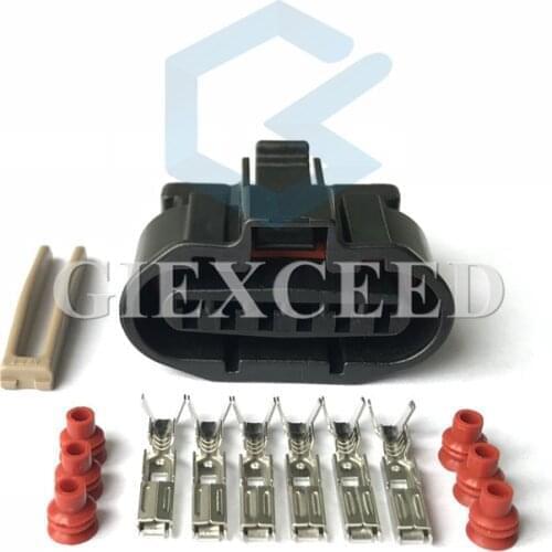 30 Sets MG640547-5 6 Pin Female MAF Sensor Plug And Ignition Distributor For Mitsubishi Automotive Connector Car Socket