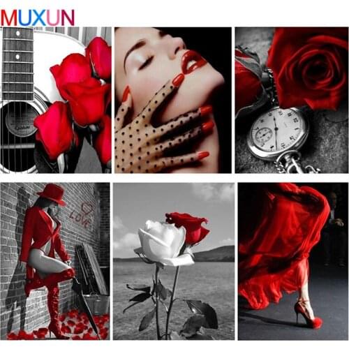 5D Diy Diamond Painting Embroidery Flower Rose Pattern Landscape Rhinestone Cross Stitch Portrait Handmade Home Gift Rp790