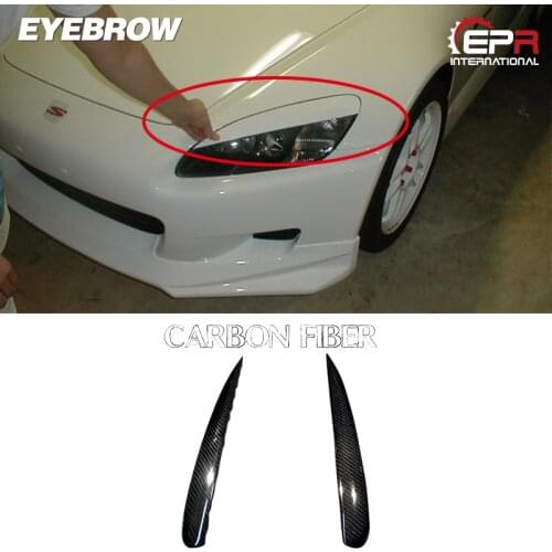 Car Styling For Honda S2000 Carbon Fiber Headlight Eyebrow Eyelid 2pcs Tuning Car-styling