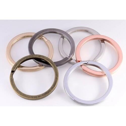 10pcs/lot 25mm 28mm 30mm Keyring Split Ring Key Ring For Key Chain Keychain Diy Jewelry Making Sleutelhanger Key Rings Wholesale