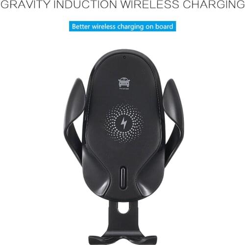 Quick QI Wireless Car Charger Mount Gravity Clamping Gravity Sensor Qi Fast Wireless Car Phone Charger For SmartPhone 15W