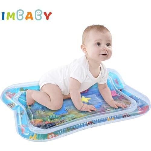 IMBABY Baby Water Mat Inflatable Cushion Infant Toddler Water Play Mat Baby Toys Children Summer Toys Russian warehouse