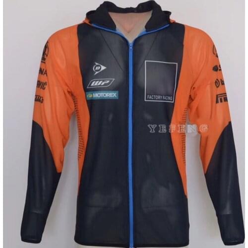 Motorcycle Moto Anti-UV Hoodie for KTM Factory Racing Team Sweatshirt GP Sports ATV Off Road Sun Protection Clothing