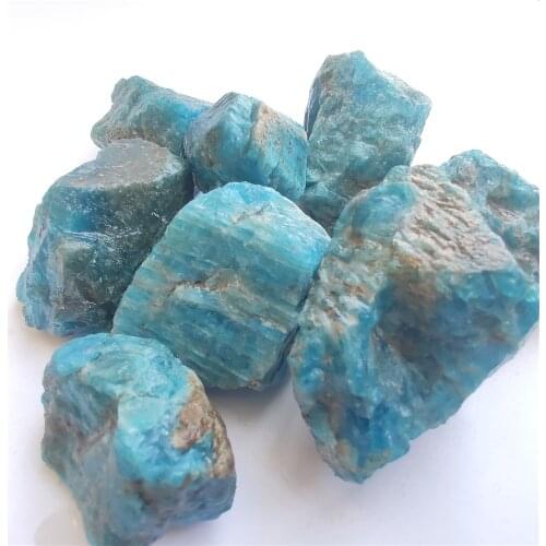 Natural Blue green yellow Apatite Crystal Rough Raw Stone Rough Stone Raw Gemstone Mineral Specimen Irregular Crystal