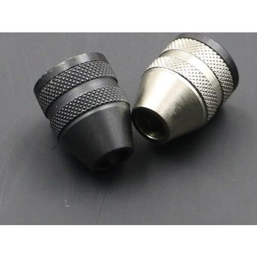 NEW Power Tool Keyless Drill Chuck Screwdriver Impact Driver Adapter 1/4 ''Hex Shank Drill Bit Tool Sliver Black Color