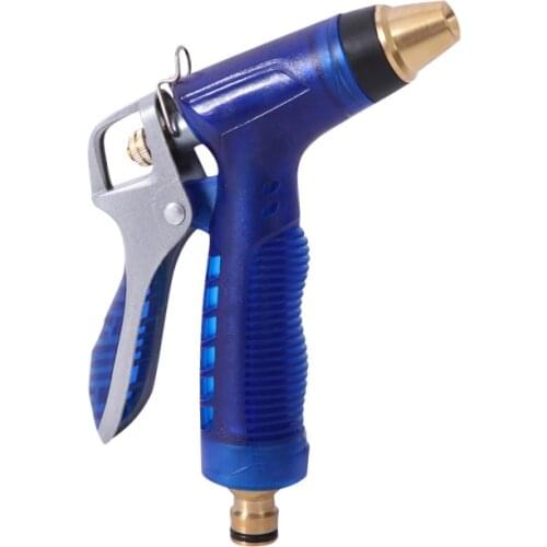 High Pressure Pure Copper Adjustable Water Gun Garden Water Gun For Watering Hose Spray Gun Car Wash Cleaning Water Gun