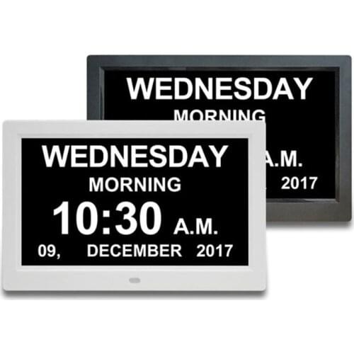 10.1 Inch 1280x800 Advertising Player Digital Clock Calendar with Date Reminder