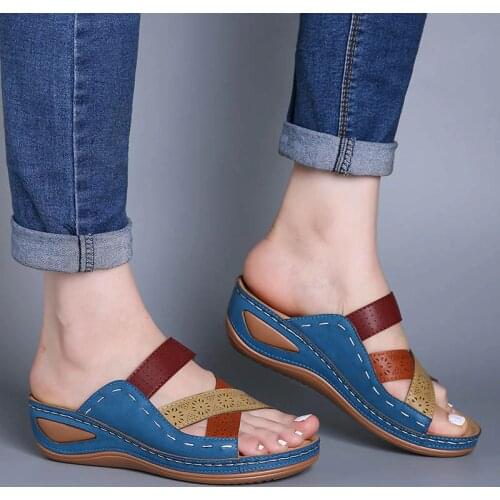 Womens Sandals 2021 Fashion Wedges Shoes For Women Summer Shoes With Heels Woman Sandals Flip Flops Women Beach Casual Shoes