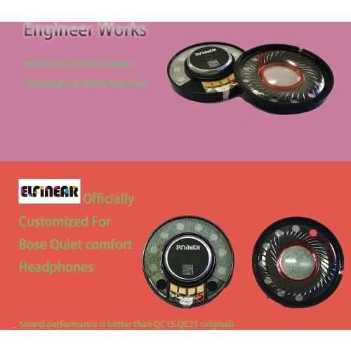 Speaker Replacement 1 Pair 40mm Driver Units For Bose Quietcomfort QC2 QC15 QC25 QC35 QC3 AE2 OE2 Studio Studo 2.0 Solo 2