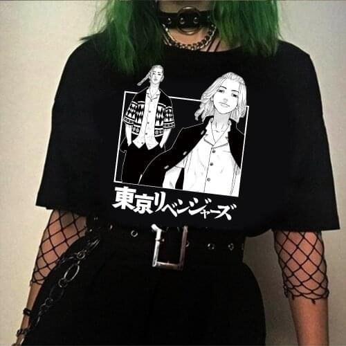 Japanese 2021 Hot Anime Tokyo Revengers Printed Short Sleeve Men Cotton T Shirt Tops Clothes Unisex Harajuku top Woman cool tee