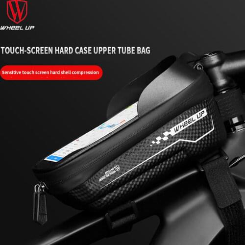 Wheel Up Rainproof Bicycle Bag Frame Front Top Tube Cycling Bag Reflective 6.5in Phone Case Touch Screen Bag Bike Accessories
