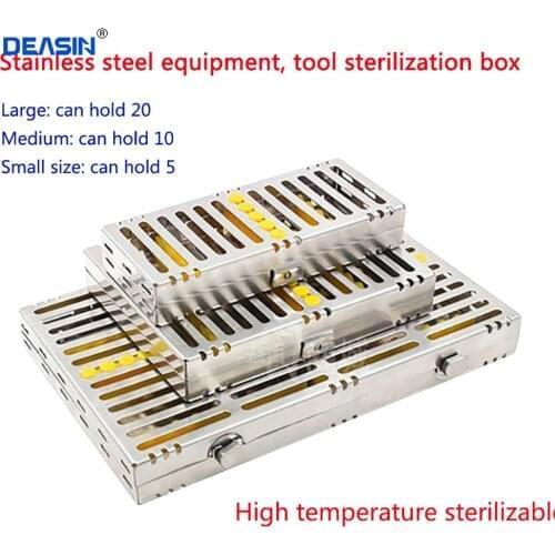 High quality Dental stainless steel disinfection placing box tray for dental instrument for instrument disinfection plate