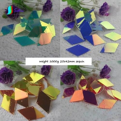 Handmade Sew Diy Sequin Curtain Dance Clothes Wedding Decoration Diamond 4-holes Blue Orange Watermelon Red Big Sequin A0571L