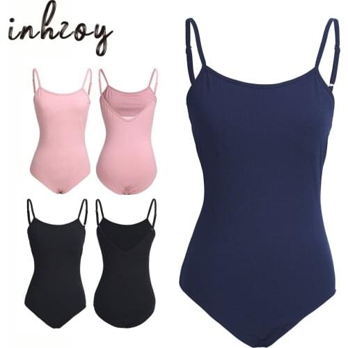 Women Spaghetti Straps Ballet Gymnastics Leotard Sexy V Back Aerialist Yoga Practice Dance Costume Bodysuit