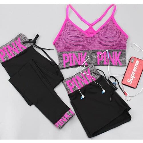 3 Pcs/lot Women Seamless Yoga Set Sportwear Push Up Yoga Bra Shorts High Waist Yoga Leggings Women Fitness Gym Workout Clothes