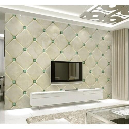 Xuesu 3D geometric soft wrap for marbling TV background custom wallpaper large mural 8D waterproof material
