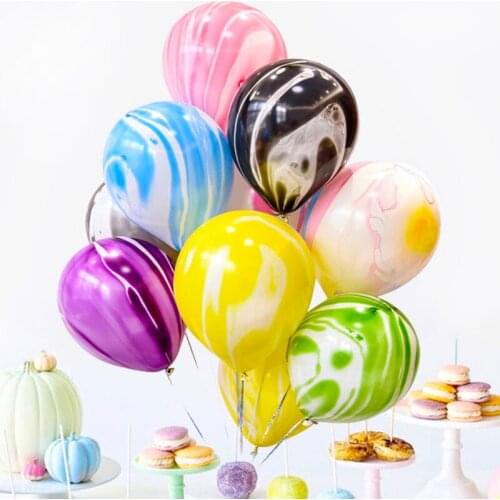 5/10 10 inch painting colorful cloud latex balloon marble agate balloon wedding Christmas decoration birthday party balloon Glob