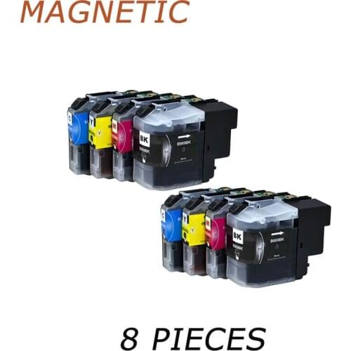 8 pieces LC669 LC665 LC669XL LC665XL Compatible ink cartridges For BrotherMFC-J2320 J2720 Printers