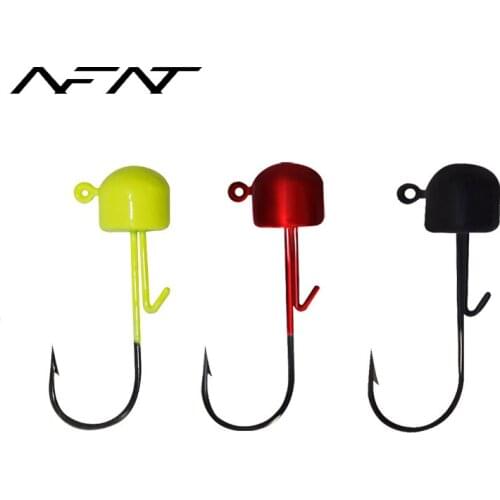 AFAT 10 Pcs NED Fishing Hook BKK Jig Head Peche Carp Accessories Fishhooks Soft Lure Head Bass Trout Hengle Sports